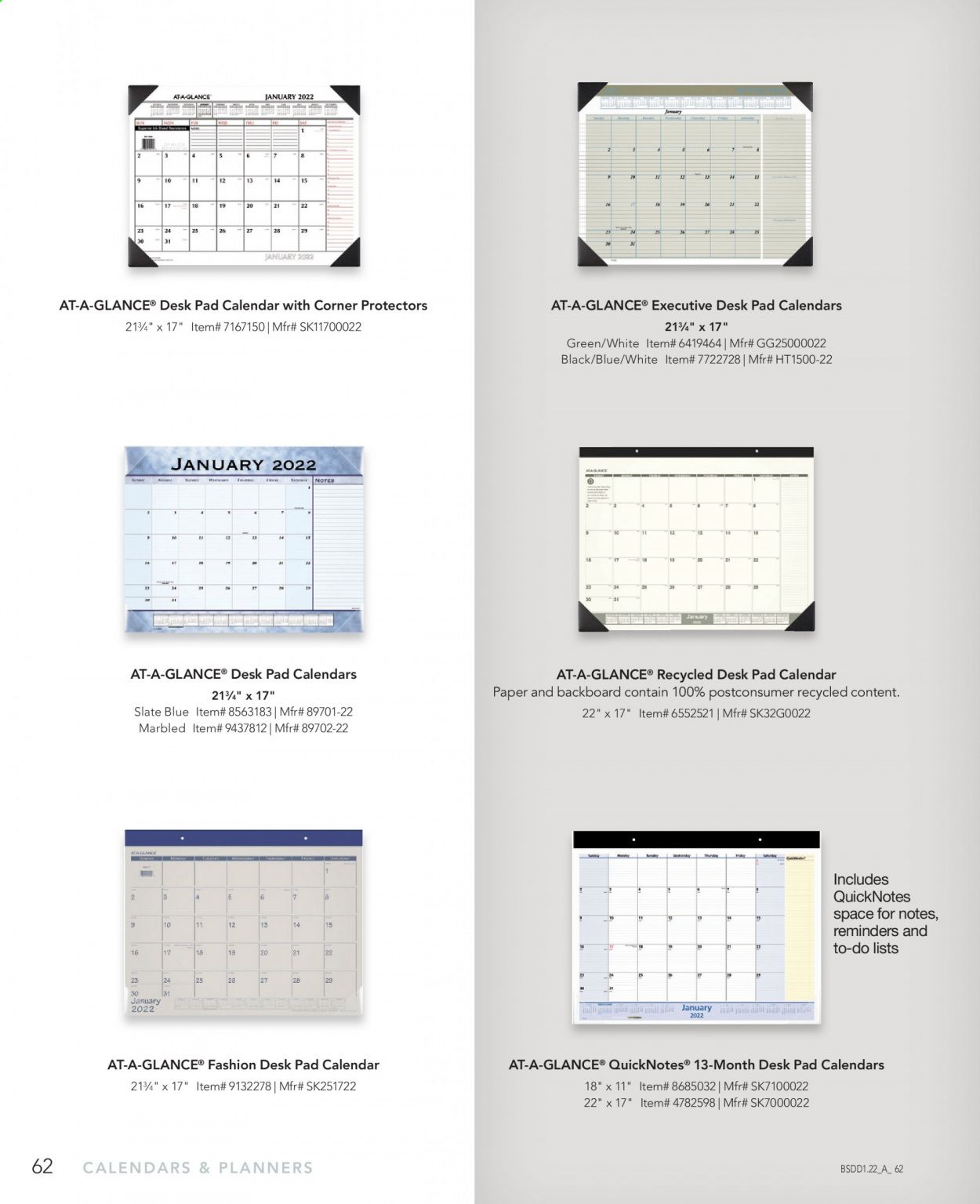 Office DEPOT Calendars & Planners 2022 Promotions & Flyer Specials January 2023