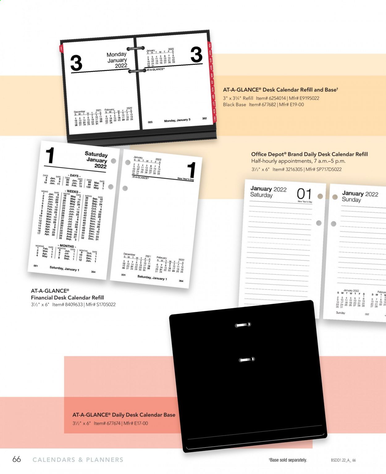 Office DEPOT Calendars & Planners 2022 Promotions & Flyer Specials January 2023