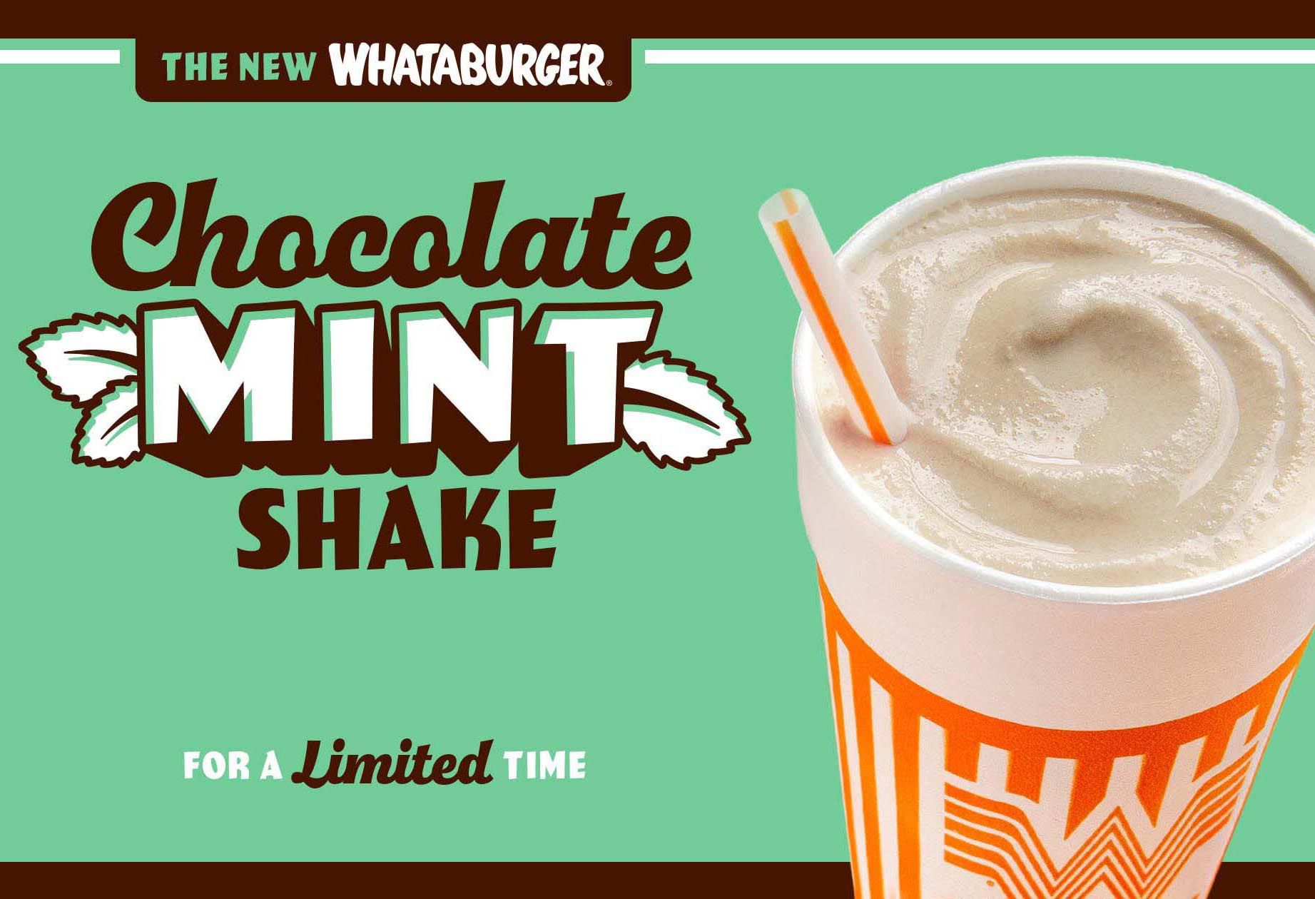 Whataburger Mixes It Up with the New Mint Chocolate Shake Whataburger Mixes It Up with the New Mint Chocolate Shake