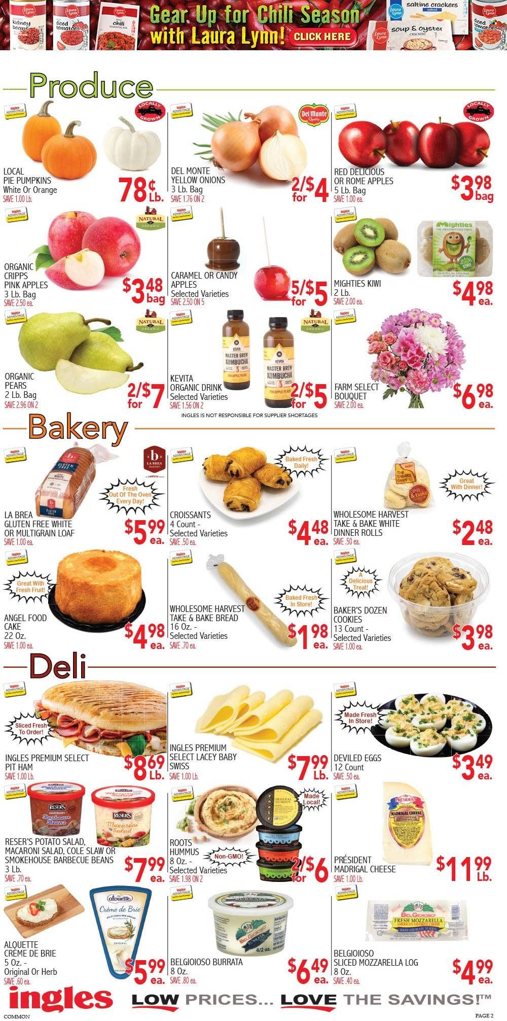 Ingles (GA, NC, SC, TN) Weekly Ad Flyer October 7 to October 14