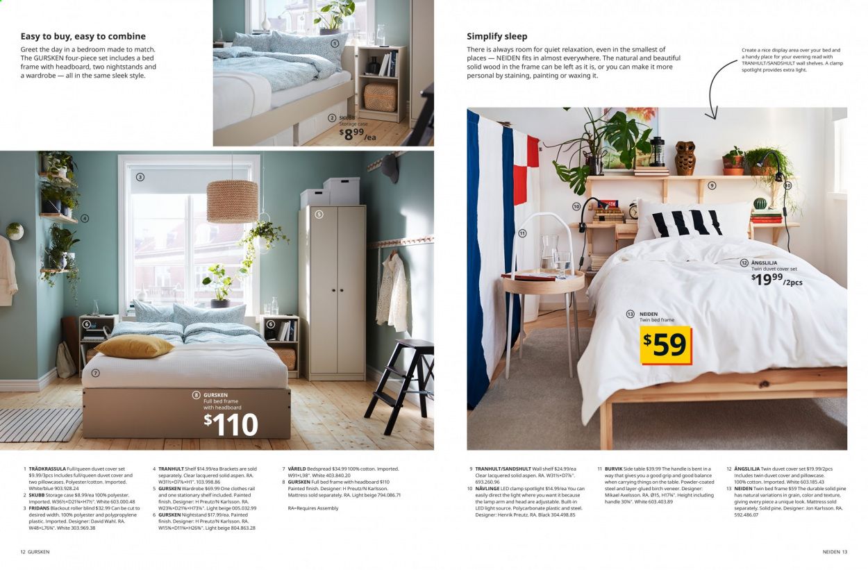 IKEA 2022 Bedrooms Promotions & Flyer Specials January 2023