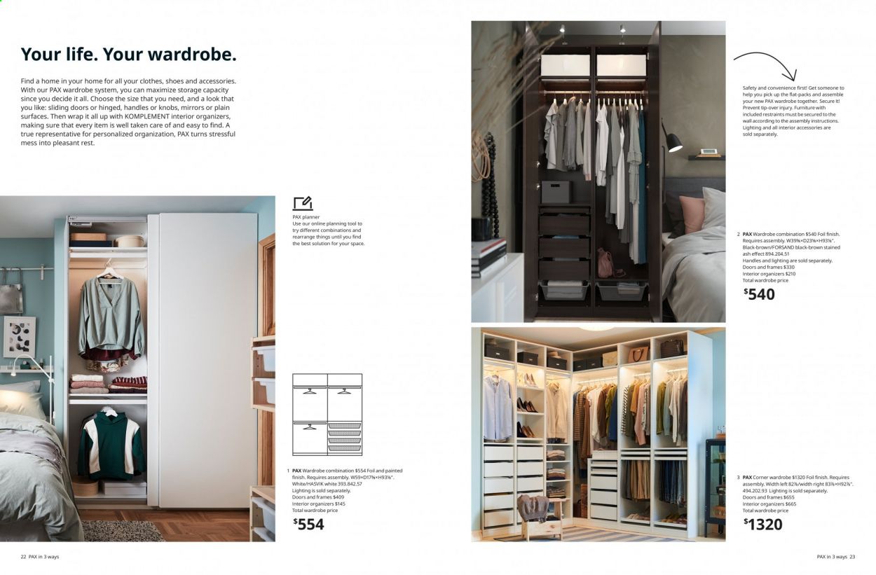 IKEA 2022 Wardrobes Promotions & Flyer Specials January 2023