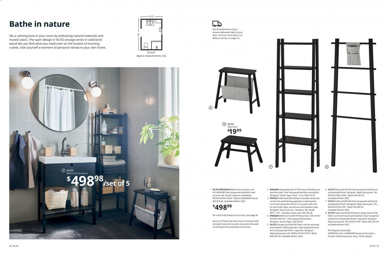 IKEA 2022 Bathrooms Promotions & Flyer Specials October 2022