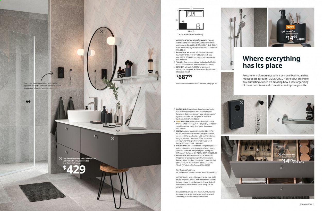 IKEA 2022 Bathrooms Promotions & Flyer Specials October 2022
