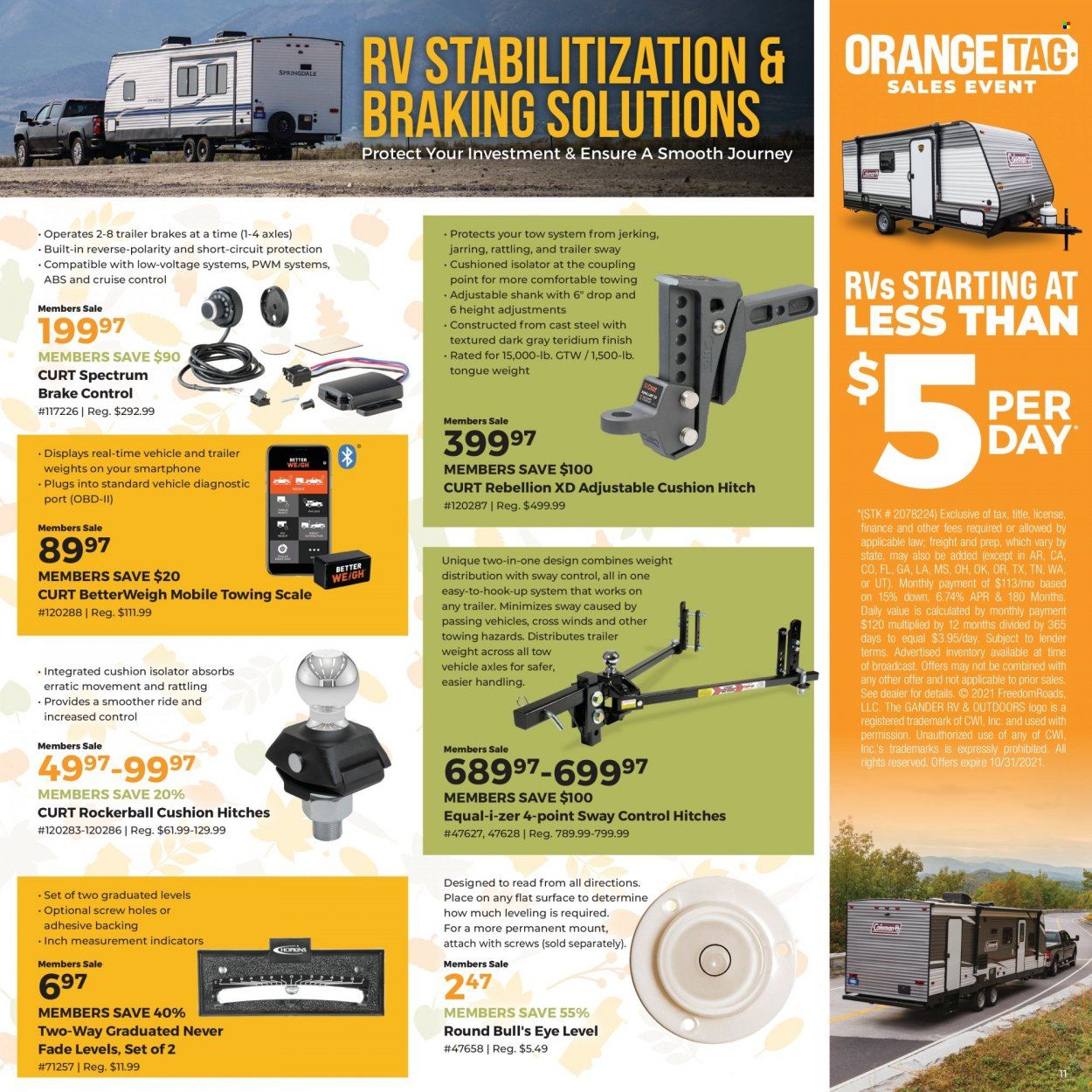 Gander RV & Outdoors Weekly Ad Flyer October 9 to October 16