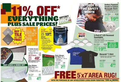 Menards Weekly Ad Flyer October 9 to October 16
