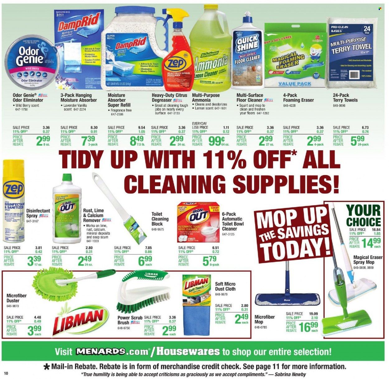 Menards Weekly Ad Flyer October 9 to October 16