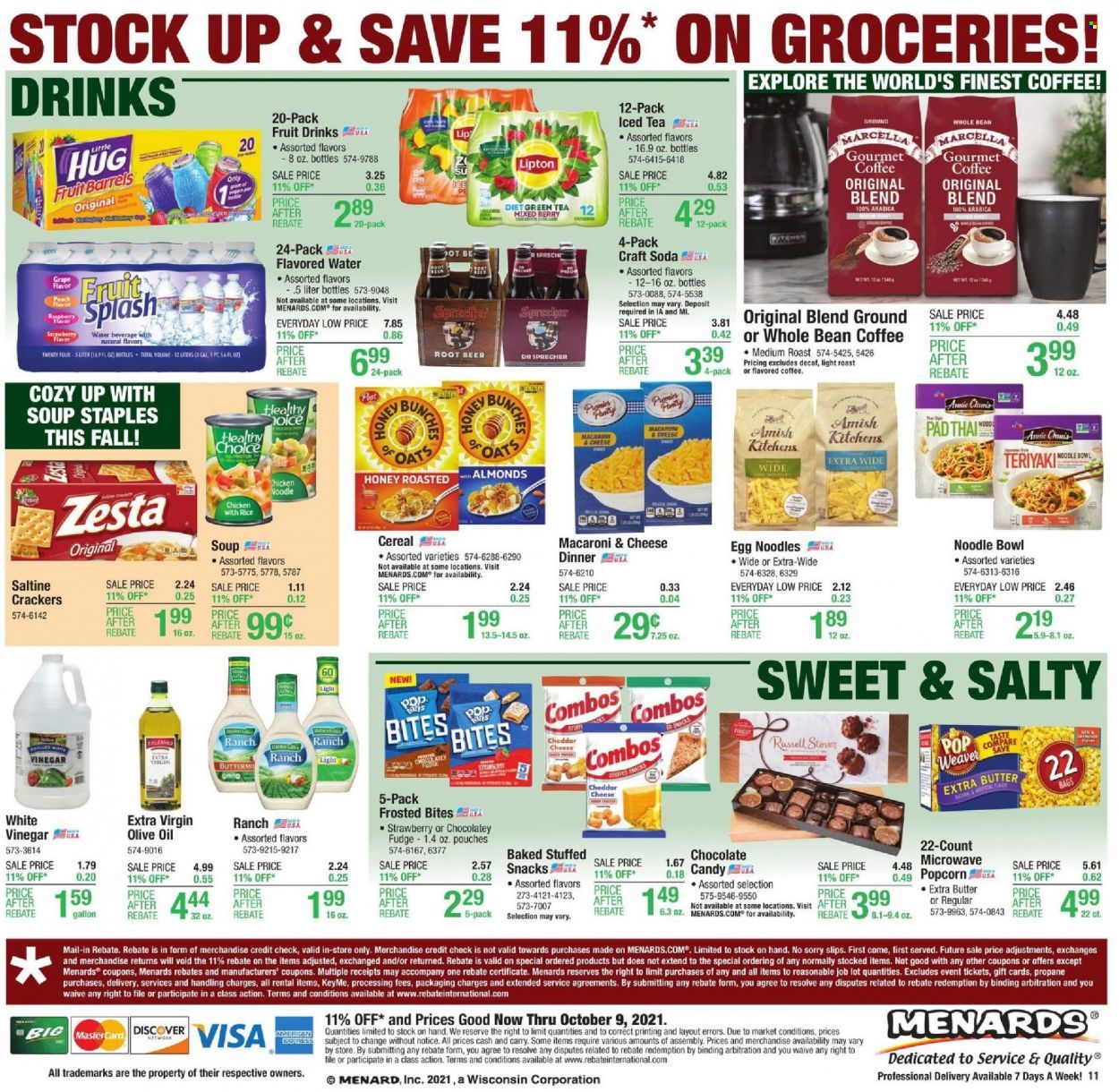 Menards Weekly Ad Flyer October 9 to October 16