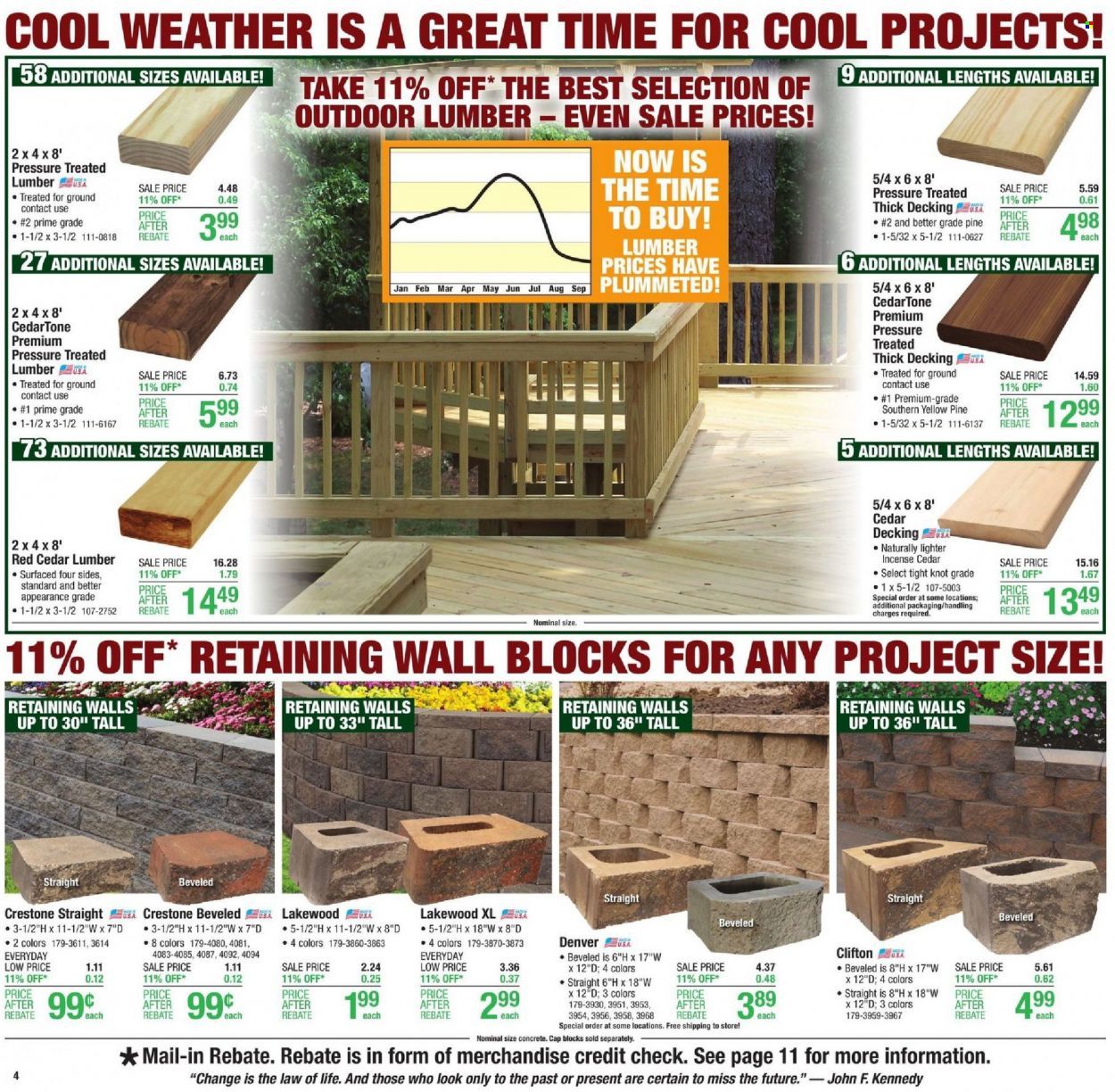 Menards Weekly Ad Flyer October 9 to October 16