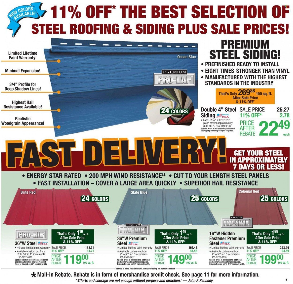 Menards Weekly Ad Flyer October 9 to October 16
