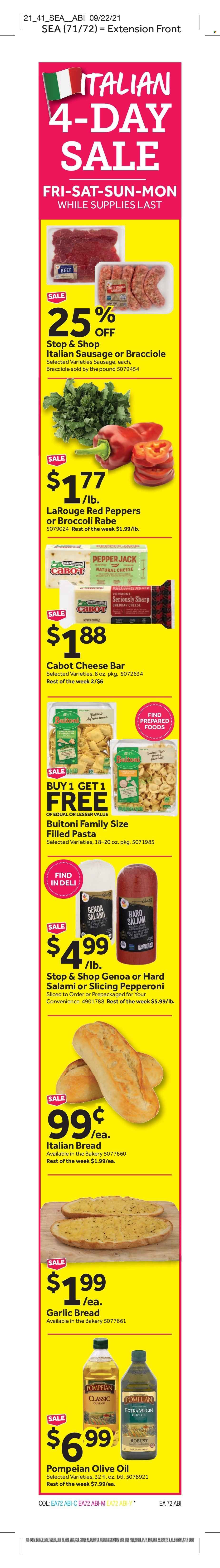 Stop & Shop (CT) Weekly Ad Flyer October 9 to October 16