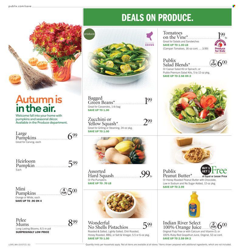 Publix (AL, FL, GA, NC, SC, TN) Weekly Ad Flyer October 9 to October 16