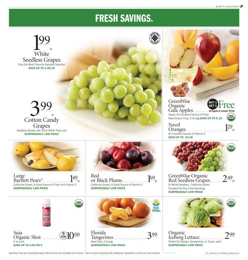 Publix (AL, FL, GA, NC, SC, TN) Weekly Ad Flyer October 9 to October 16