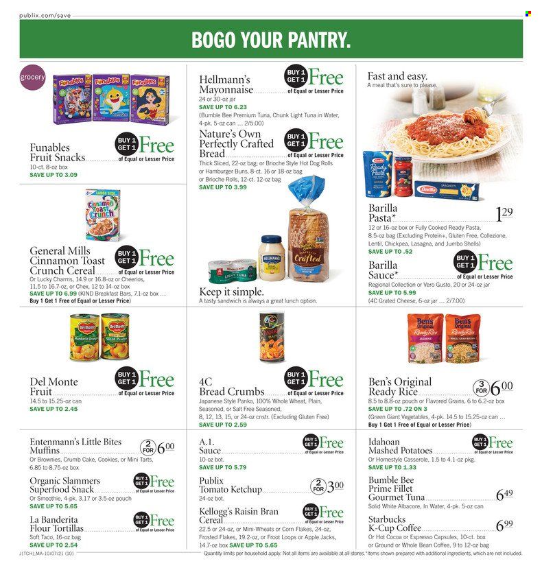 Publix (AL, FL, GA, NC, SC, TN) Weekly Ad Flyer October 9 to October 16