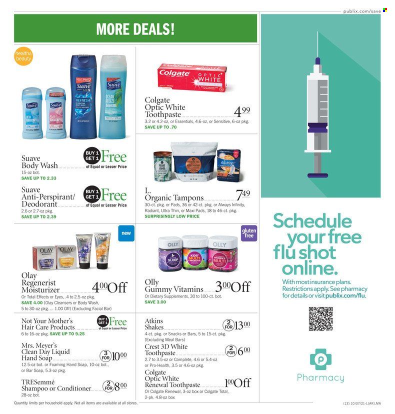 Publix (AL, FL, GA, NC, SC, TN) Weekly Ad Flyer October 9 to October 16