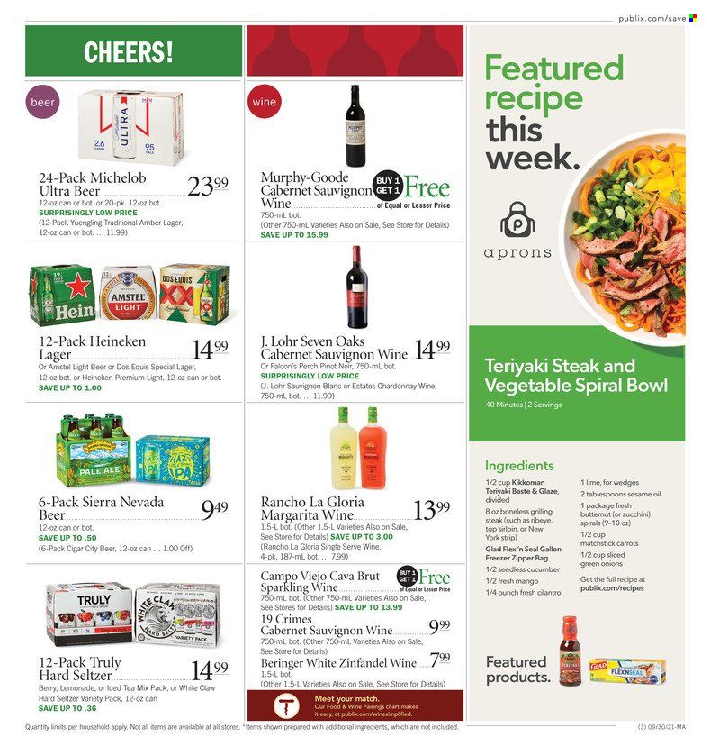 Publix (AL, FL, GA, NC, SC, TN) Weekly Ad Flyer October 9 to October 16