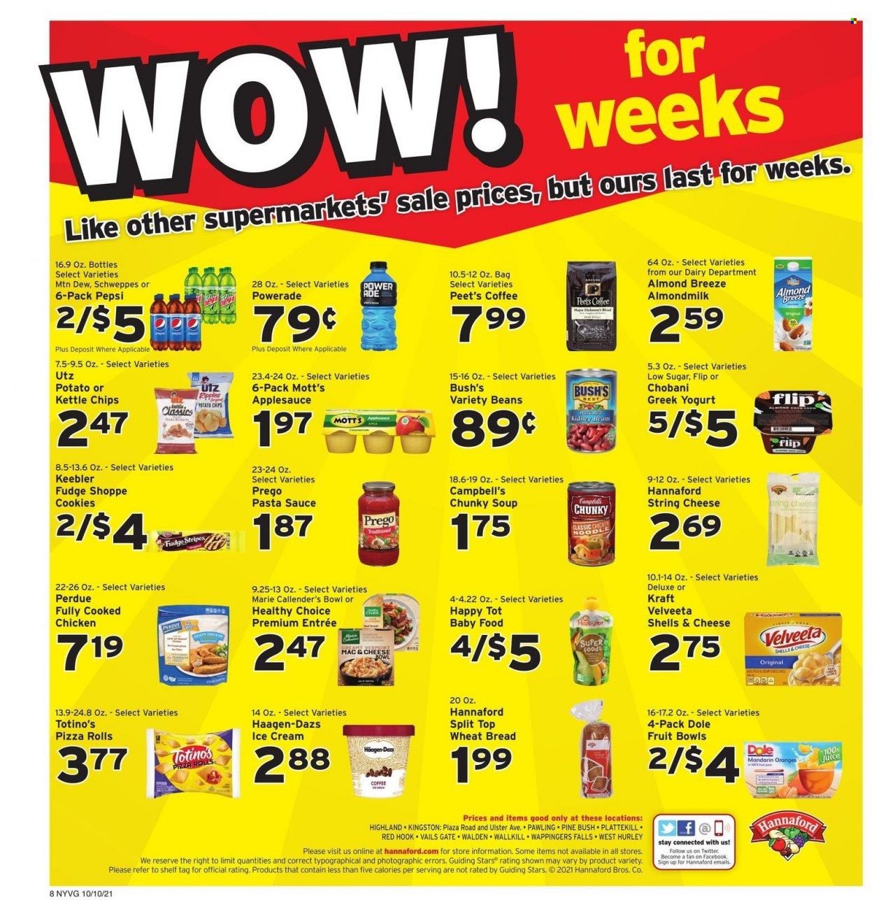 Hannaford (NY) Weekly Ad Flyer October 9 to October 16