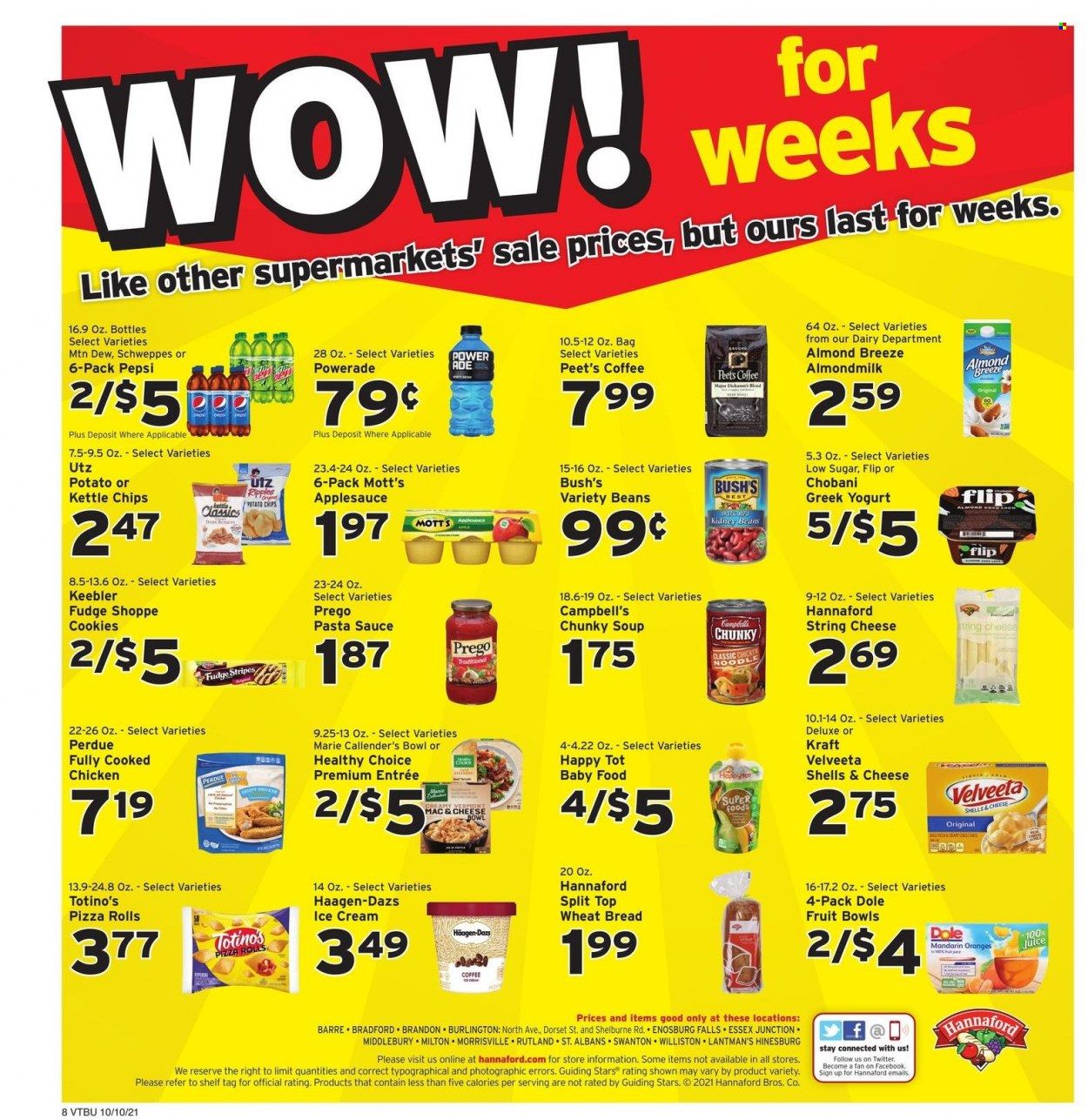 Hannaford (VT) Weekly Ad Flyer October 10 to October 17
