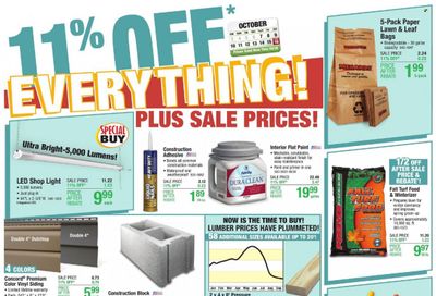 Menards Weekly Ad Flyer October 10 to October 17