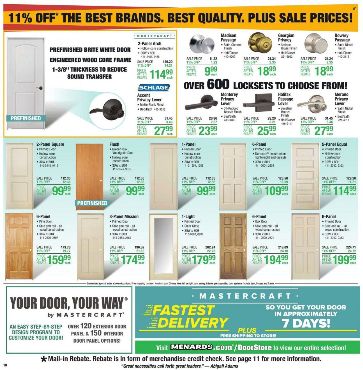 Menards Weekly Ad Flyer October 10 to October 17