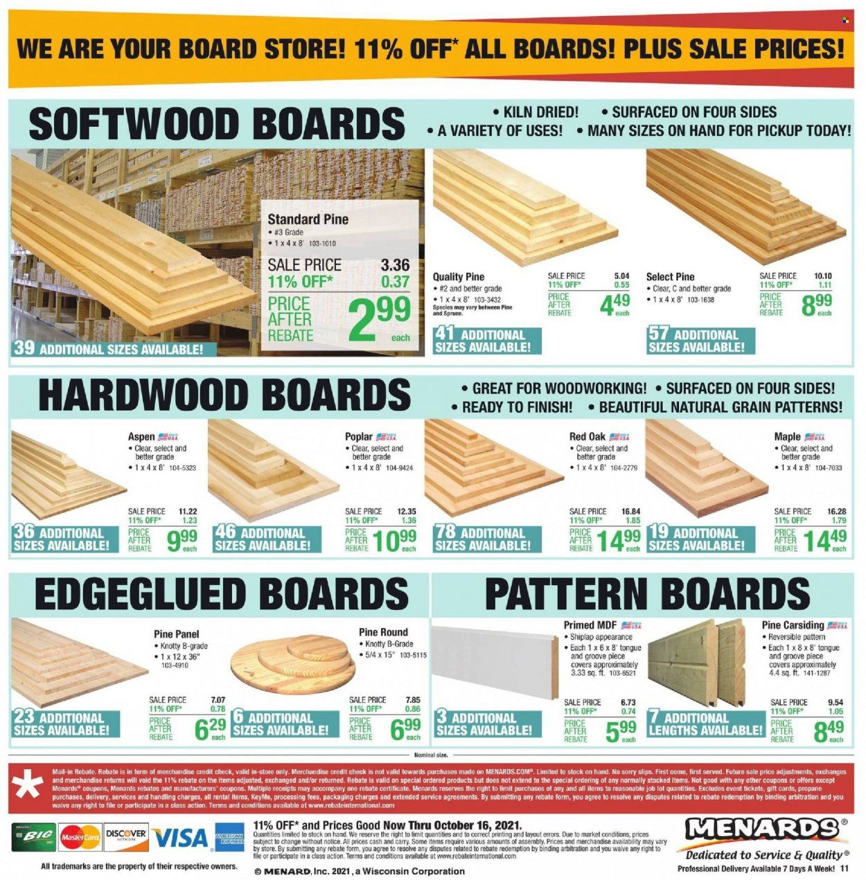 Menards Weekly Ad Flyer October 10 to October 17
