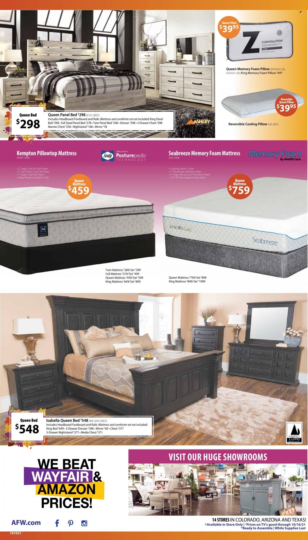 American Furniture Warehouse (AZ, CO, TX) Weekly Ad Flyer October 10 to October 17
