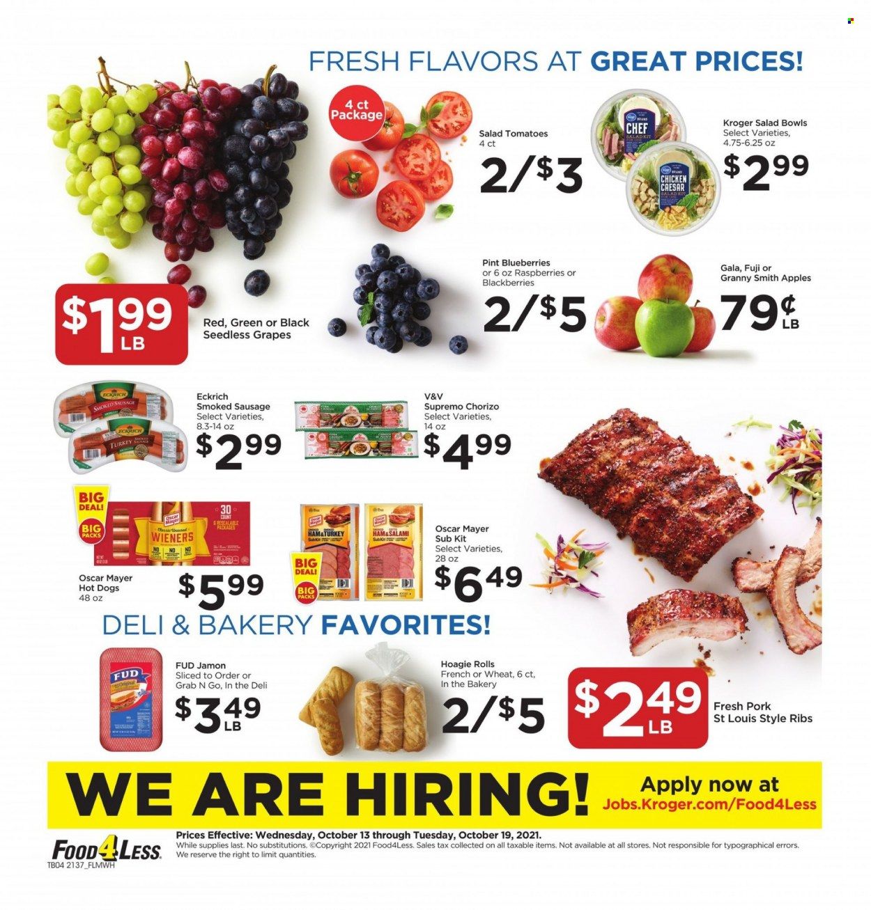 Food 4 Less (IL) Weekly Ad Flyer October 12 to October 19