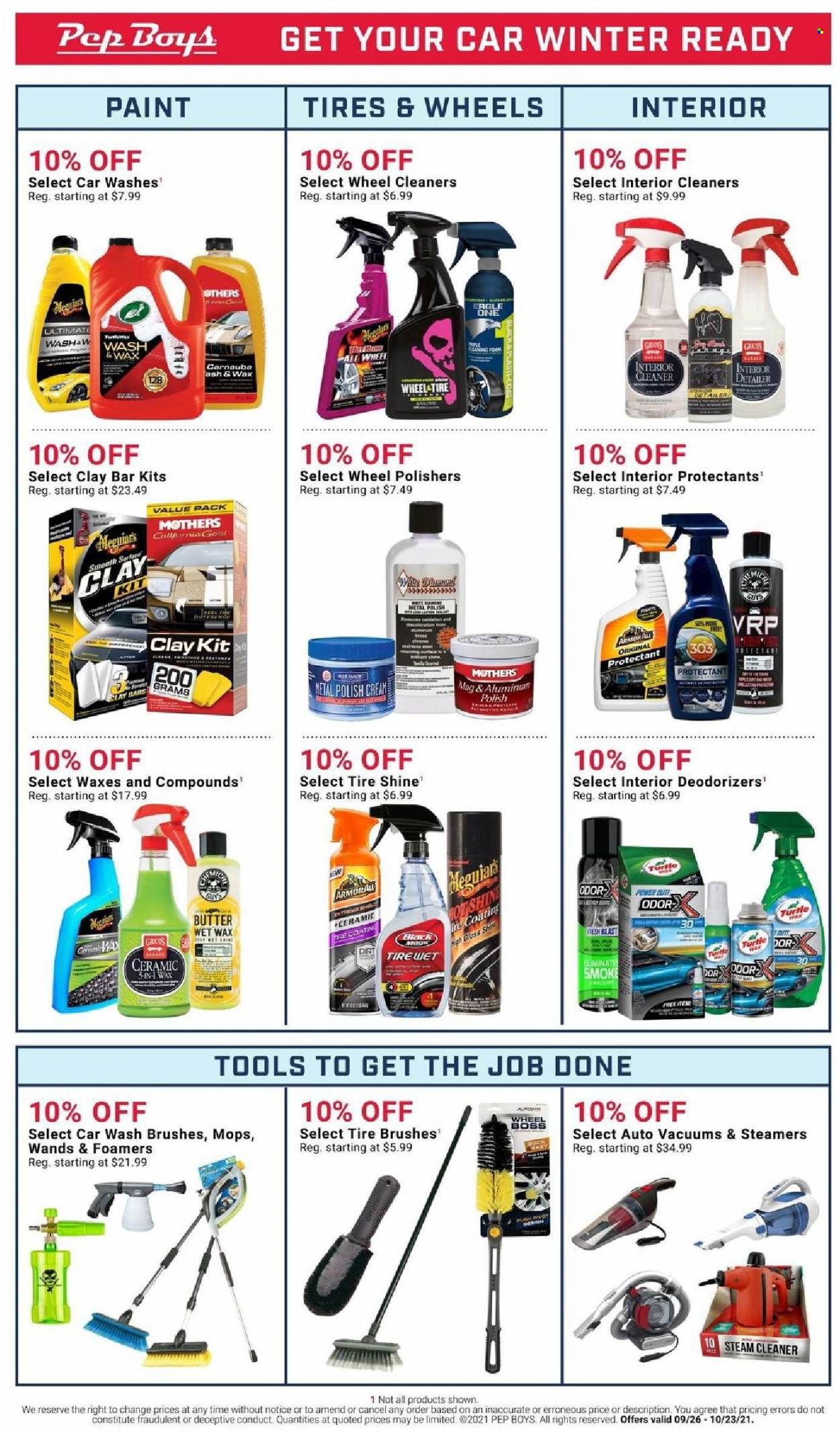 Pep Boys Weekly Ad Flyer October 13 to October 20