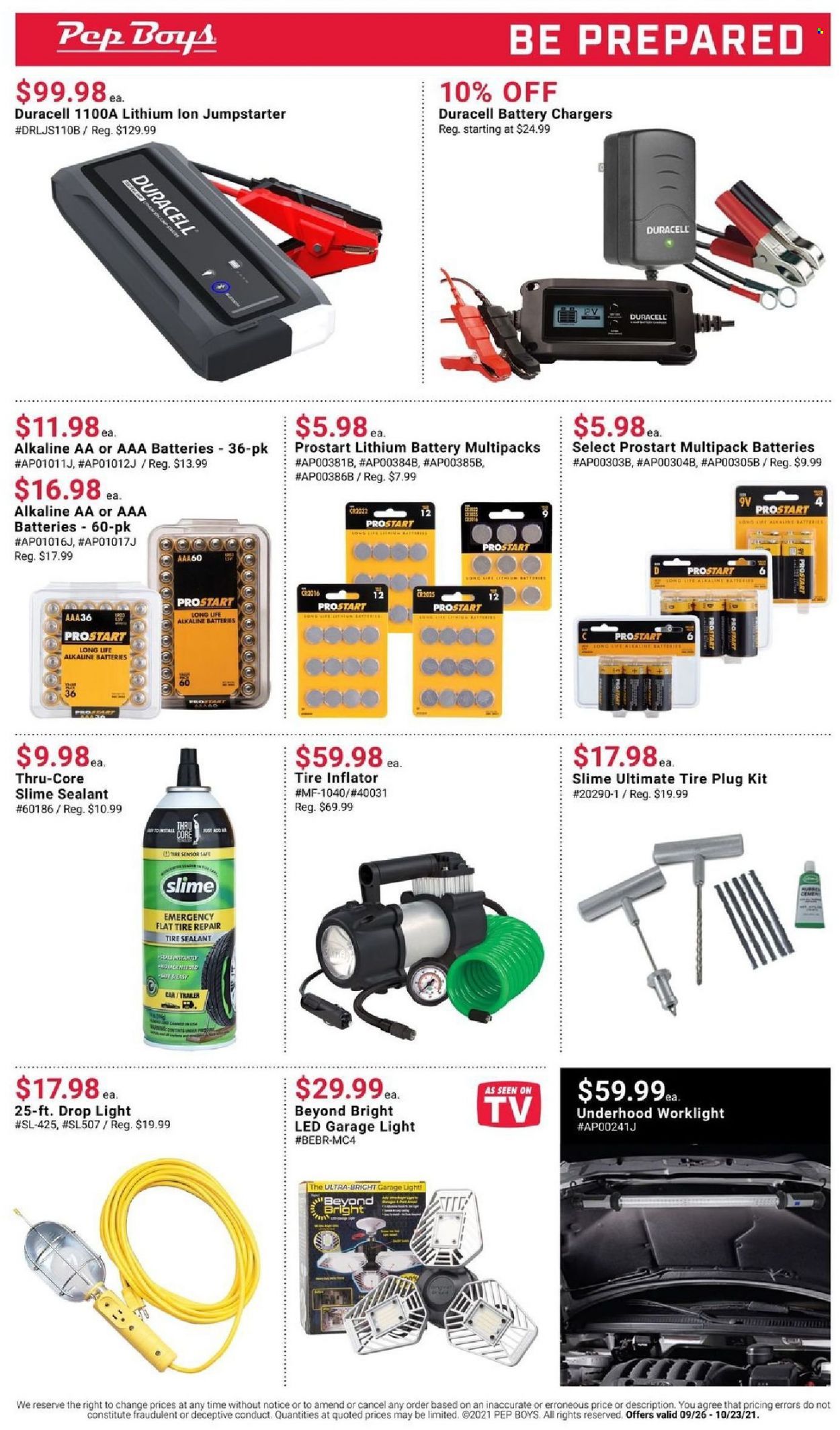 Pep Boys Weekly Ad Flyer October 13 to October 20