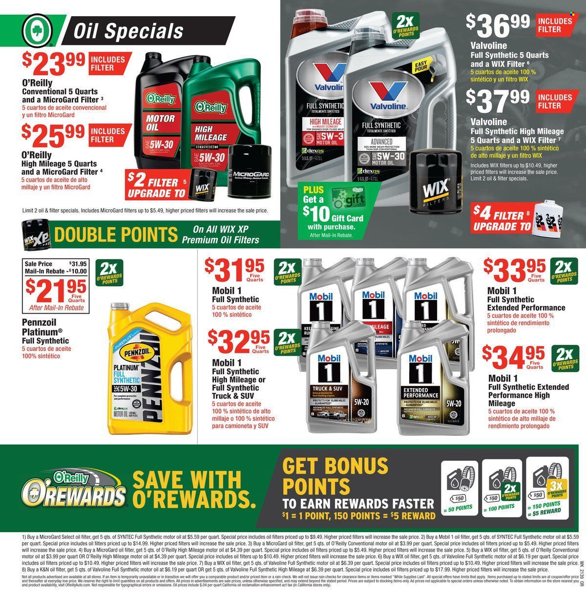 O'Reilly Auto Parts Weekly Ad Flyer October 13 to October 20