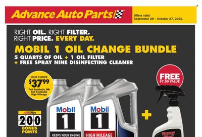 Advance Auto Parts Weekly Ad Flyer October 13 to October 20