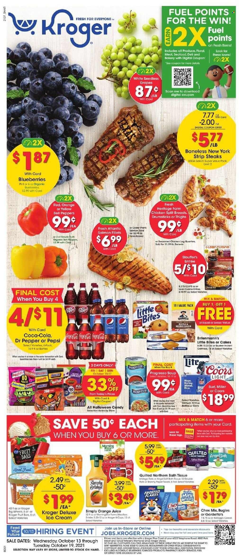 Kroger (GA, IL, LA, MI, OK, SC, TN, TX, VA) Weekly Ad Flyer October 13 to October 20