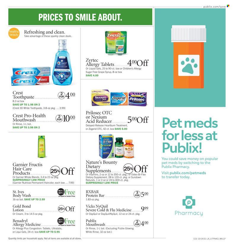 Publix (AL, FL, GA, NC, SC, TN) Weekly Ad Flyer October 15 to October 22