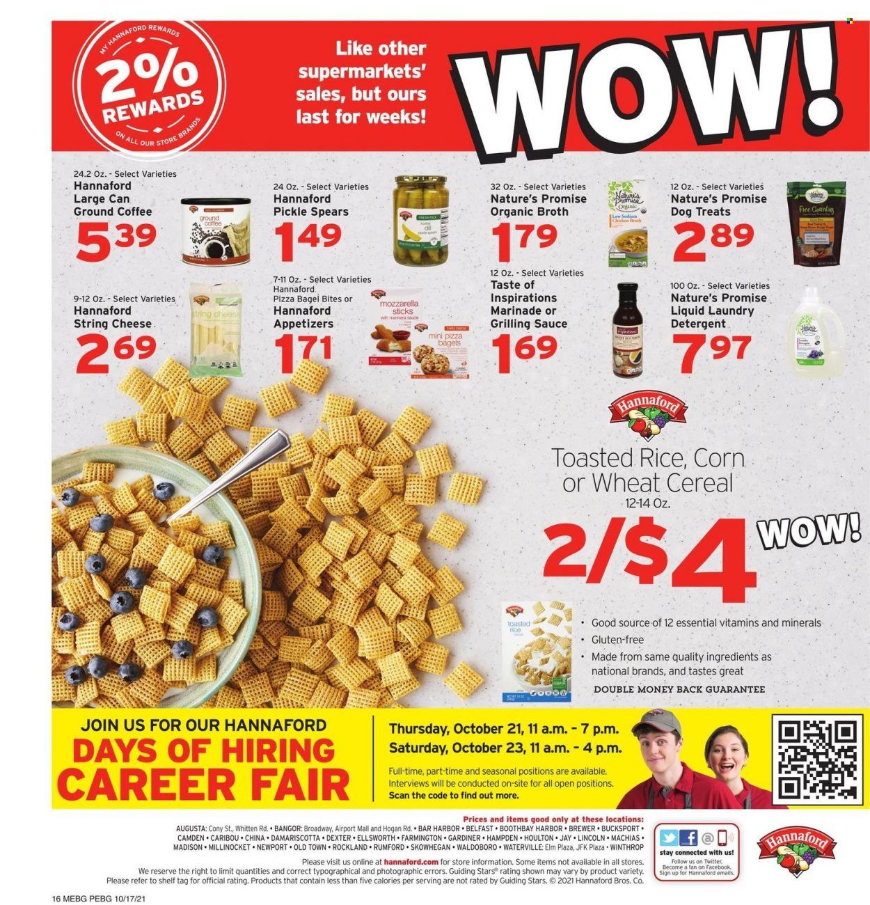 Hannaford (ME) Weekly Ad Flyer October 17 to October 24
