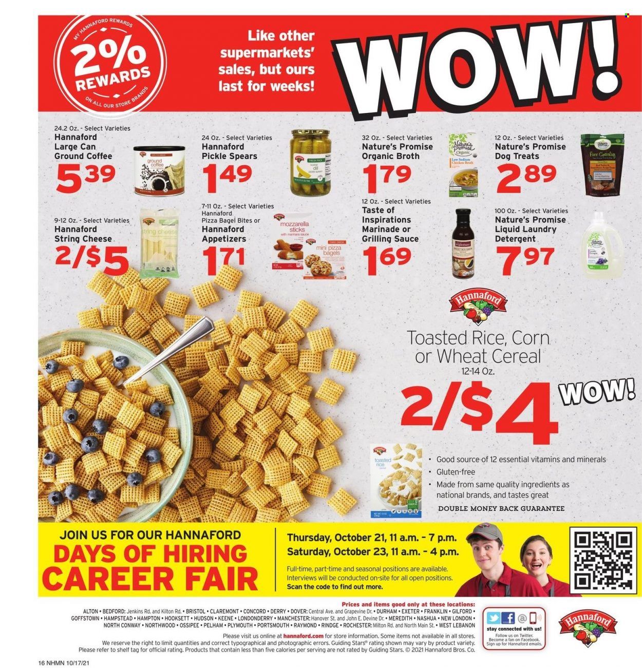 Hannaford (NH) Weekly Ad Flyer October 18 to October 25