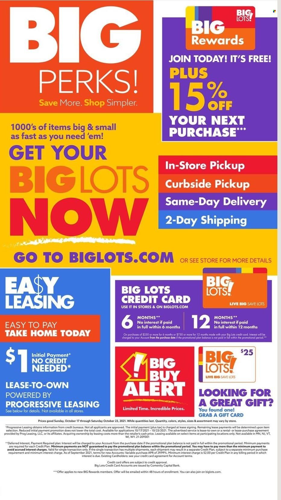 Big Lots Weekly Ad Flyer October 19 to October 26