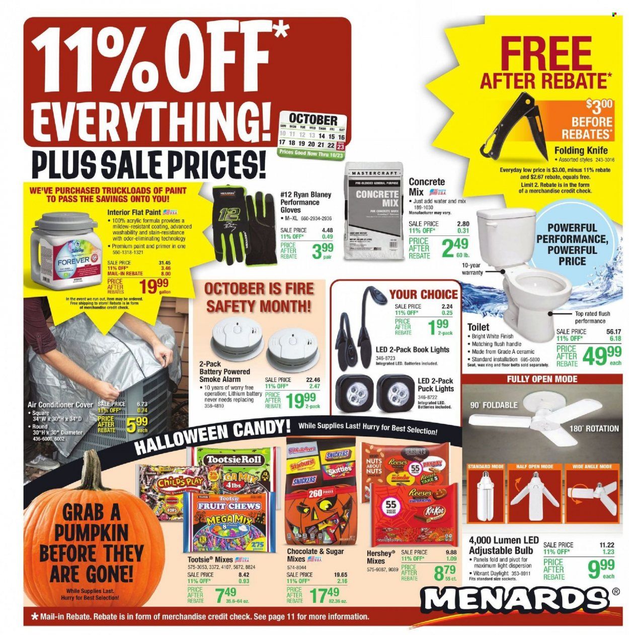 Menards Weekly Ad Flyer October 19 to October 26