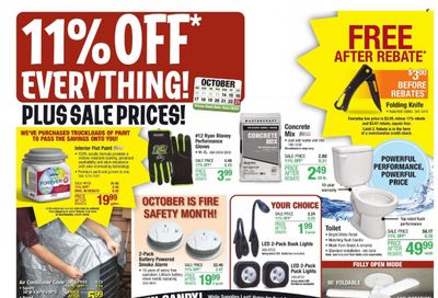 Menards Weekly Ad Flyer October 19 to October 26