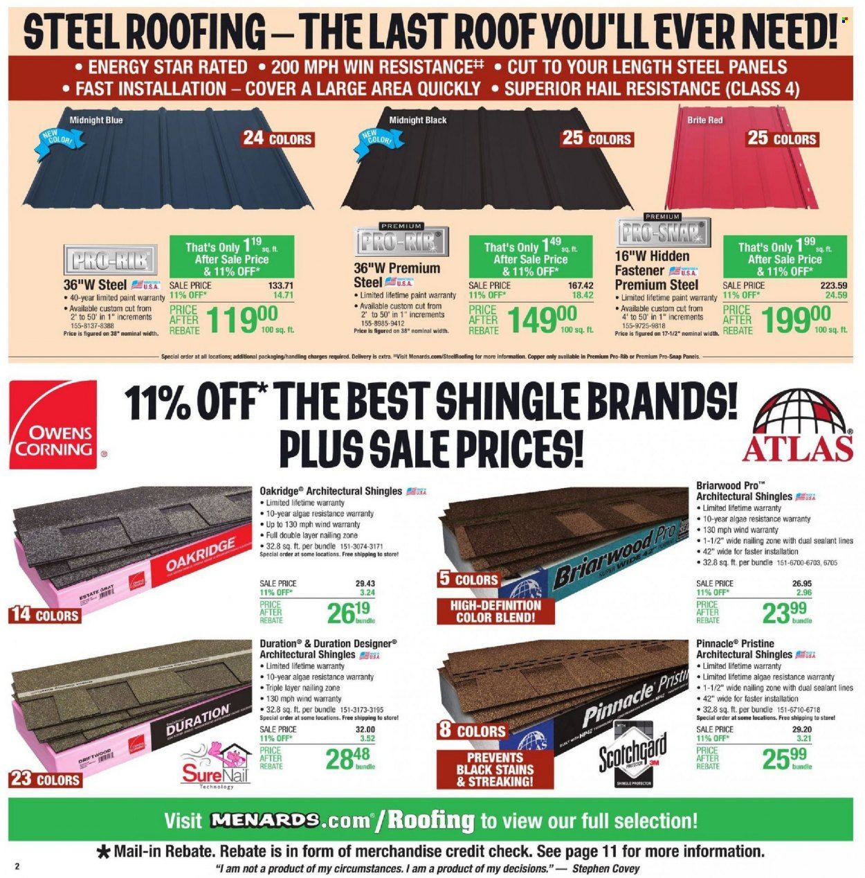 Menards Weekly Ad Flyer October 19 to October 26