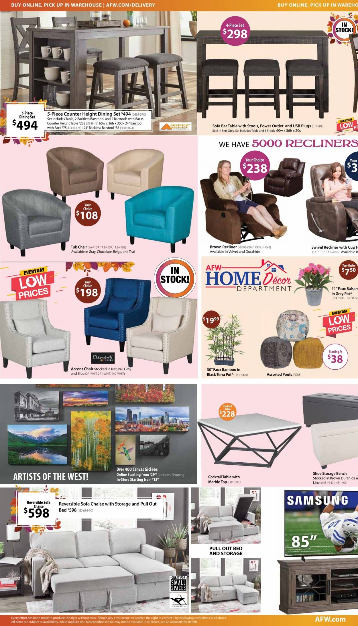American Furniture Warehouse (AZ, CO, TX) Weekly Ad Flyer October 19 to October 26