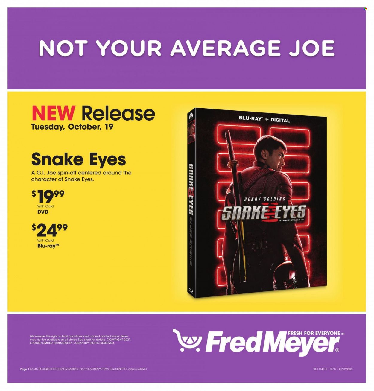 Fred Meyer Weekly Ad Flyer October 19 to October 26