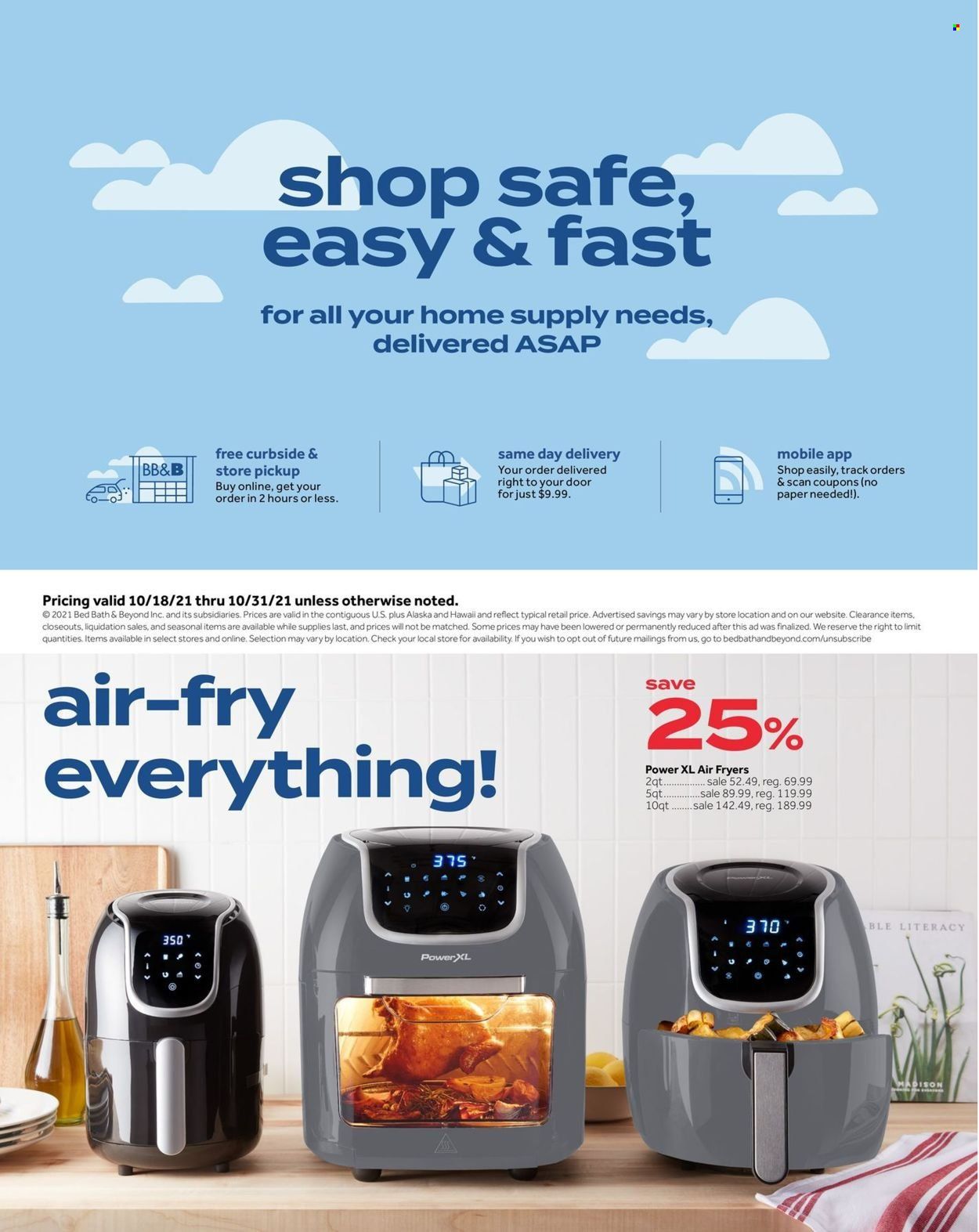 Bed Bath & Beyond Weekly Ad Flyer October 19 to October 26