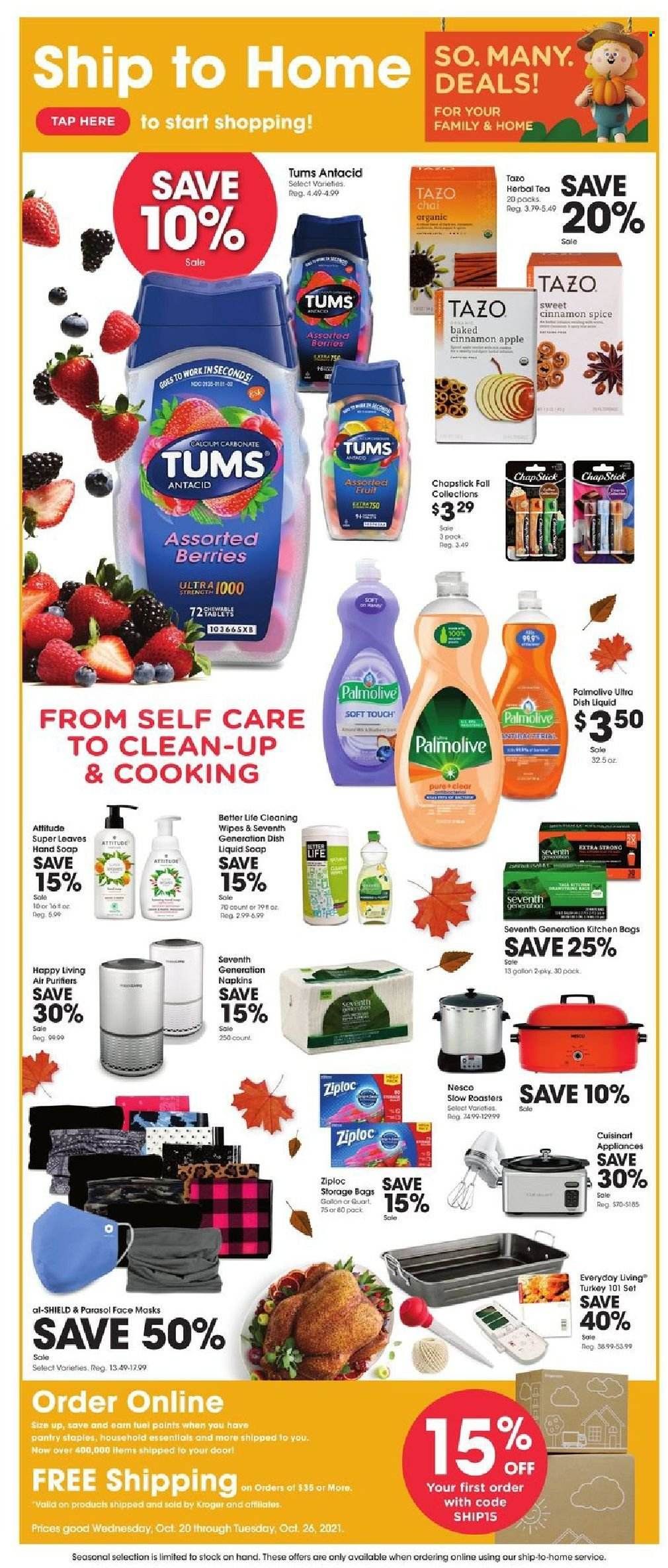 Kroger (GA, IL, LA, MI, OK, SC, TN, TX, VA) Weekly Ad Flyer October 19 to October 26
