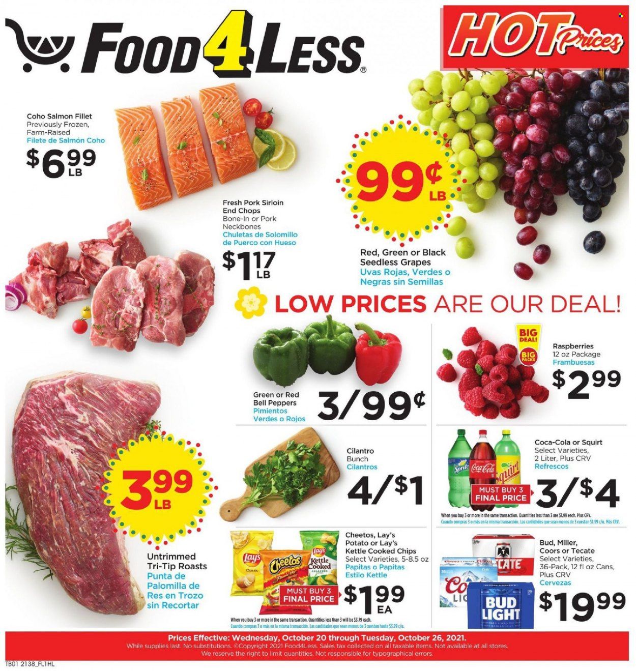 Food 4 Less (CA) Weekly Ad Flyer October 19 to October 26