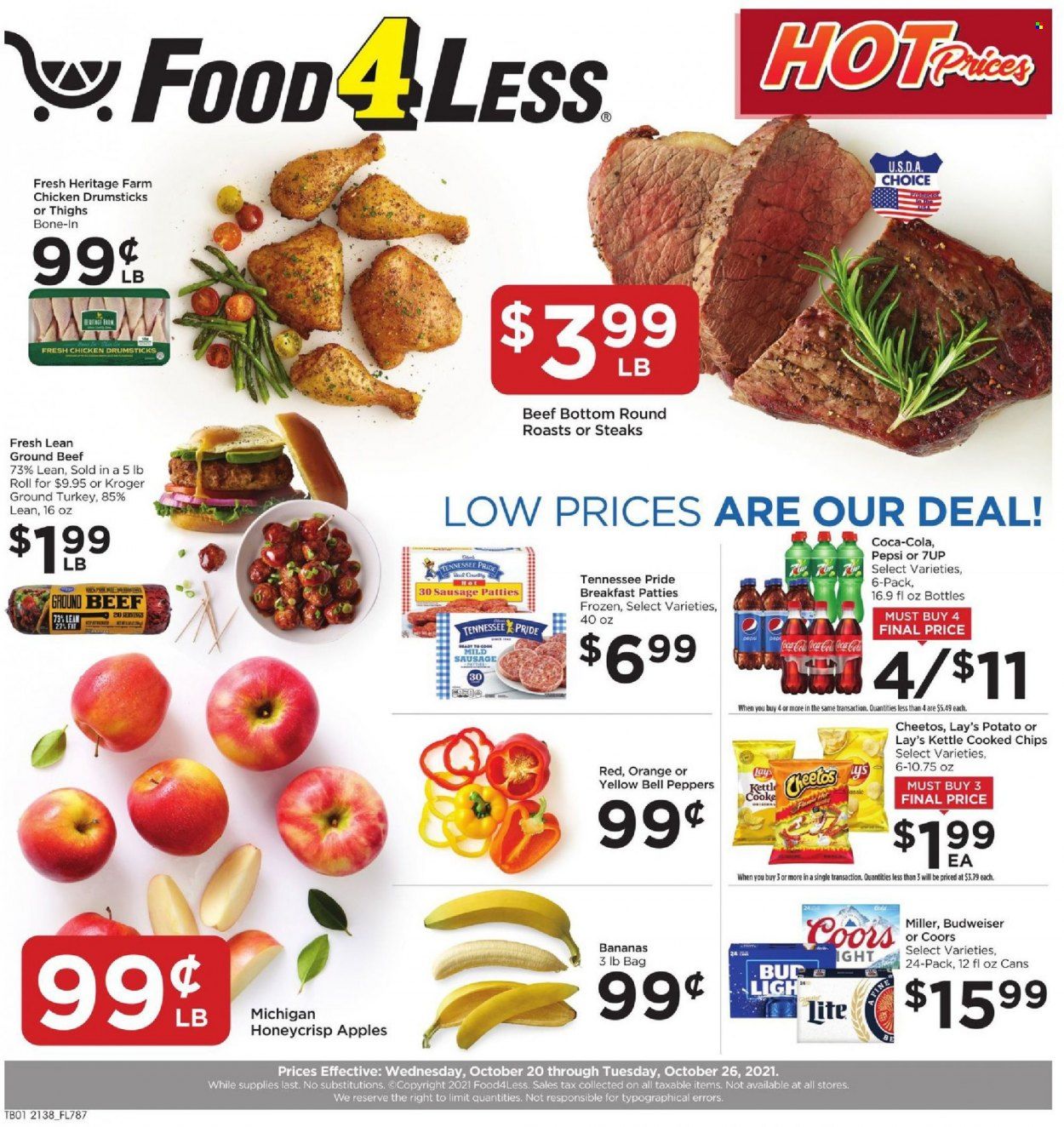 Food 4 Less (IN) Weekly Ad Flyer October 19 to October 26