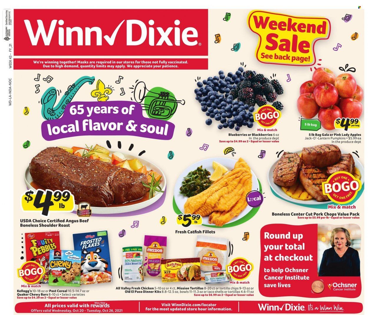 Winn Dixie (AL, FL, GA, LA) Weekly Ad Flyer October 19 to October 26