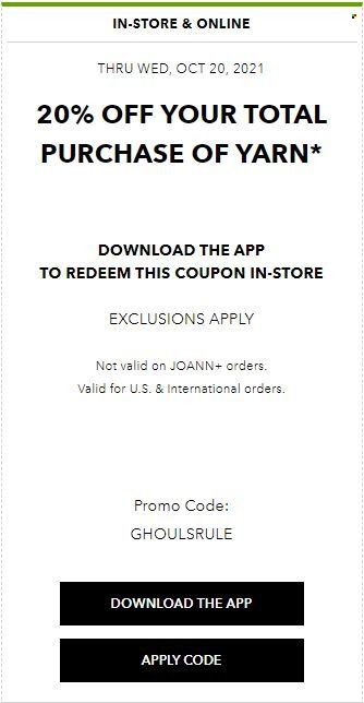 JOANN Weekly Ad Flyer October 20 to October 27
