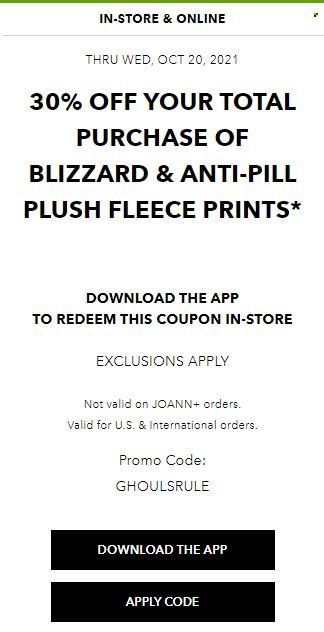 JOANN Weekly Ad Flyer October 20 to October 27