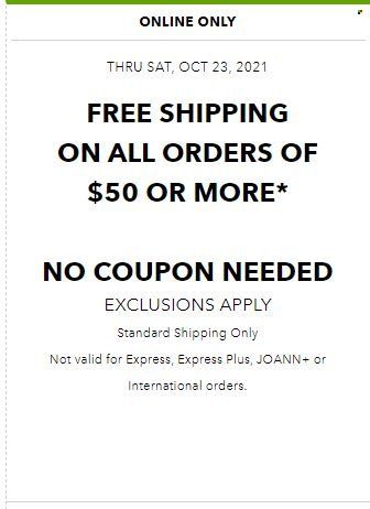 JOANN Weekly Ad Flyer October 20 to October 27