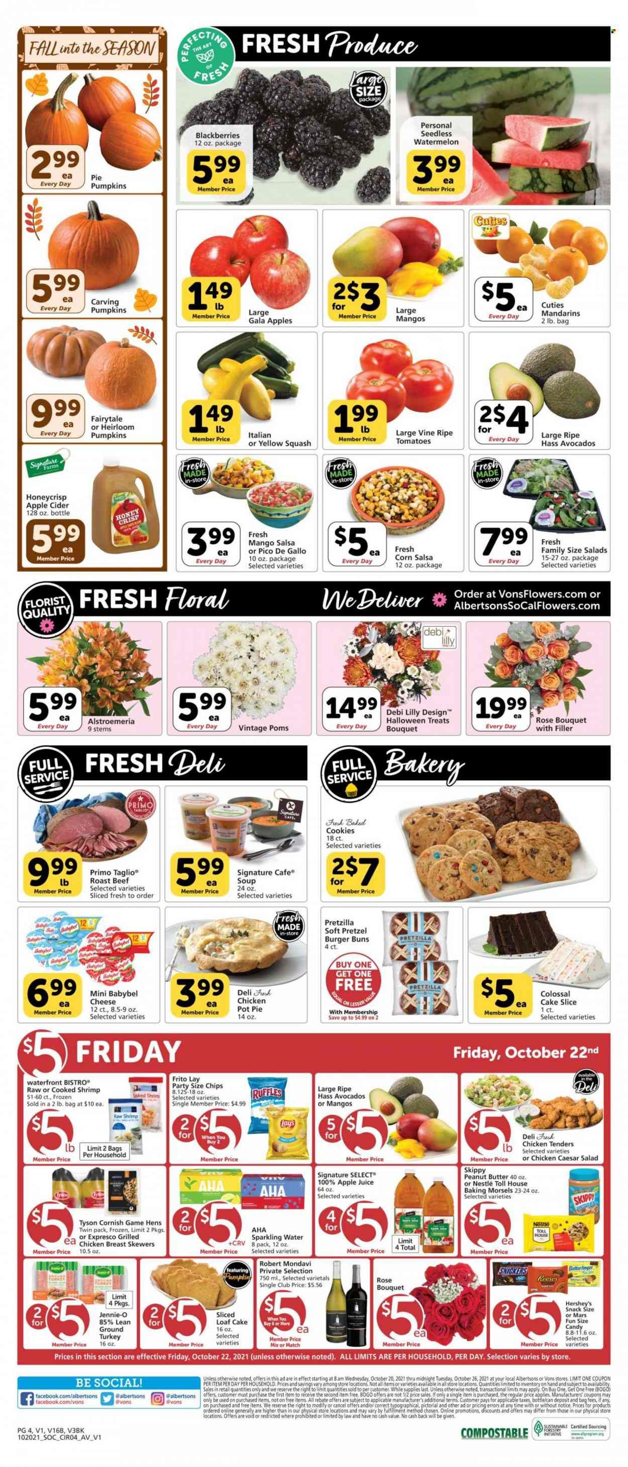 Albertsons (CA, ID, LA, MT, OR, TX, WA) Weekly Ad Flyer October 20 to October 27